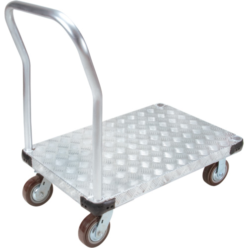 Aluminum Platform Truck, 24" W x 36" L, 3400 lbs. Cap., Polyurethane Wheels OSI Industrial Sales