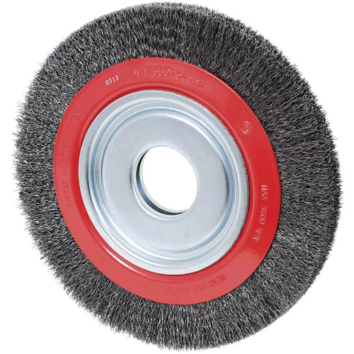 101K-5C Crimped Wire Wheel, 12" Dia., 0.02" Fill, 2" Arbor OSI Industrial Sales