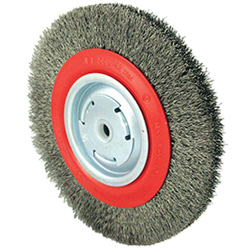 101G-2M Medium Wire Wheel, 8" Dia., 0.014" Fill, 1/2" - 2" Arbor OSI Industrial Sales