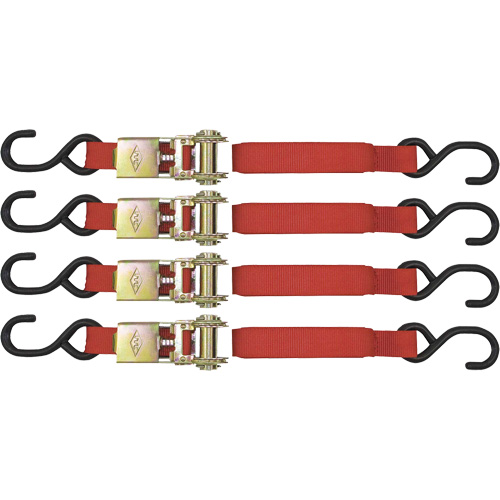 ITD-1154R Ratchet Tie Down Set, S-Hook, 1" W x 15' L, 1500 lbs. (680 kg) Working Load Limit OSI Industrial Sales