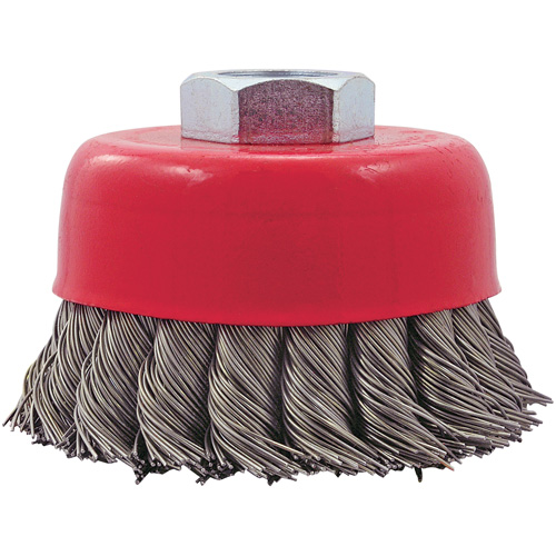 CK3201T Knotted Twist Wire Cup Brush, 3" Dia. x 5/8"-11 Arbor OSI Industrial Sales