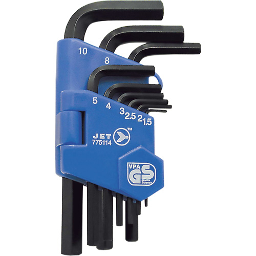 JHK-9M Short Arm Hex Key Set, 9 Pcs., Metric OSI Industrial Sales