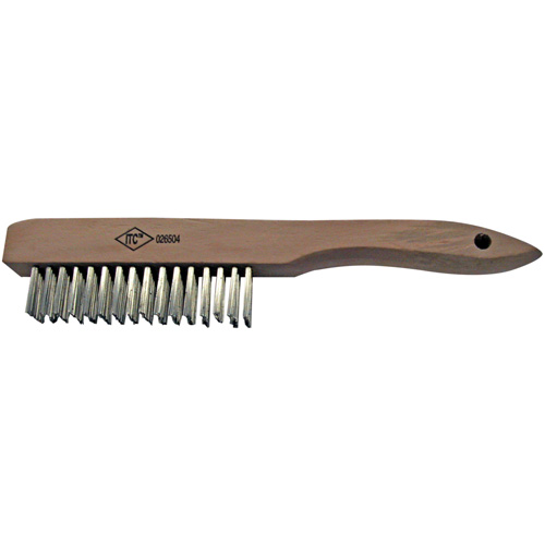 Scratch Brush, Stainless Steel, 4 x 16 Wire Rows OSI Industrial Sales