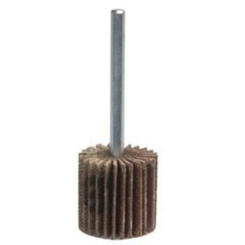 Mini-meule &agrave; lamelles avec moyeu, Oxyde d'aluminium, Grain 120, 1" x 1/2" x 1/4" OSI Industrial Sales