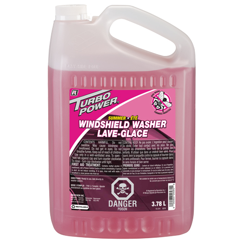 Turbo Power&reg; Summer Bug Wash Windshield Washer Fluid, Jug, 3.78 L OSI Industrial Sales