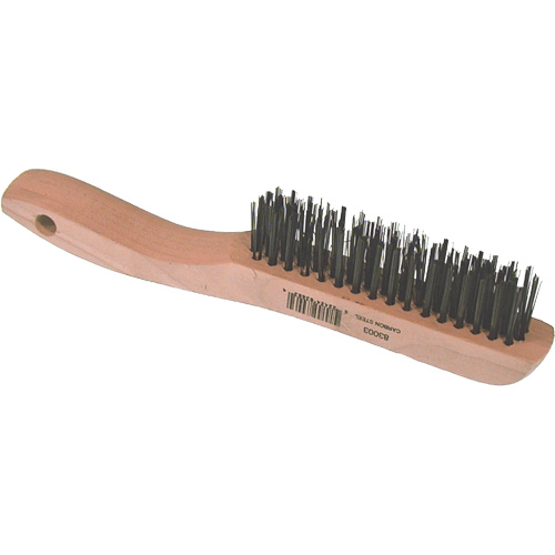 Brosse m&eacute;tallique &agrave; fils courts, Acier, 4 x 16 rangs de fils, Longueur 10" OSI Industrial Sales