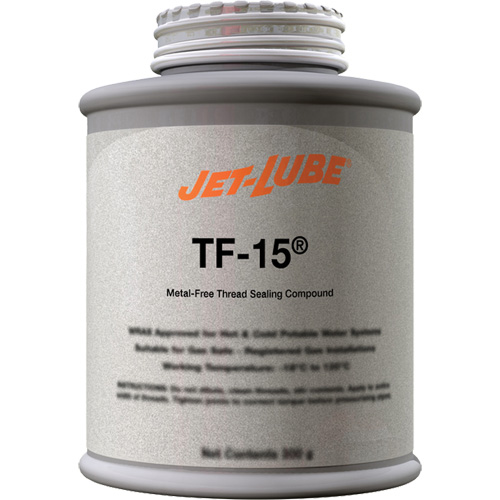 TF-15&reg; Metal-Free Thread Sealing Compound, Brush-Top Can, 227 ml, -46° C - 315° C/50° F - 600° F OSI Industrial Sales