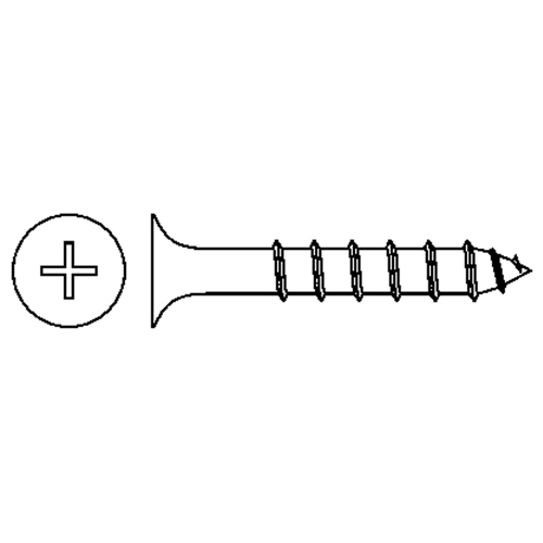 Drywall Screws, #6 x 1-1/4" L, Black Oxide OSI Industrial Sales