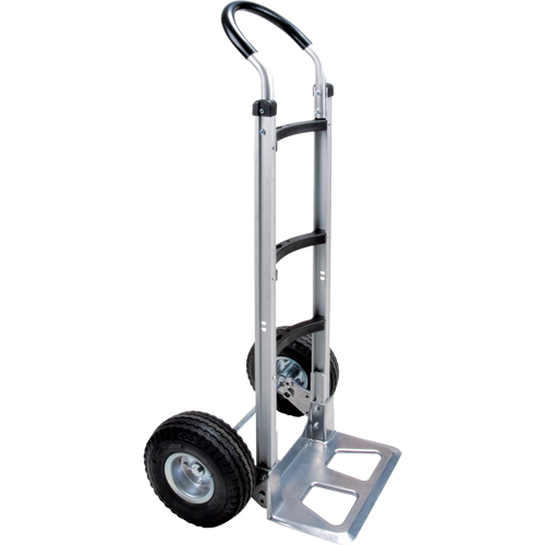 Knocked Down Hand Truck, Continuous Handle, Aluminum, 49-5/8" Height, 500 lbs. Capacity OSI Industrial Sales