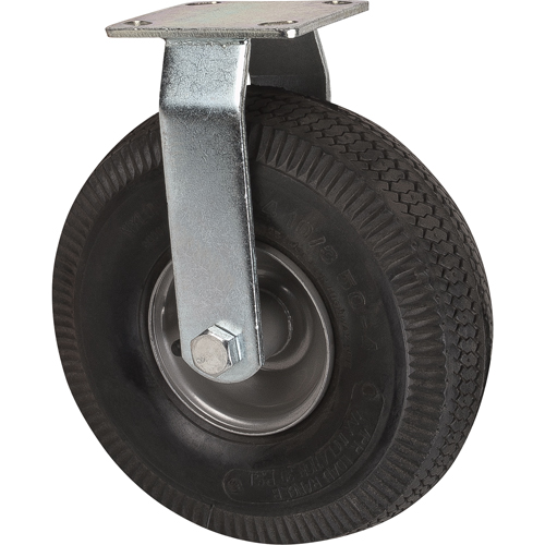 Roulettes de rechange pour chariots &agrave; plateforme robustes, Fixe, 10" (254 mm), Pneumatique, 400 lb (181 kg) OSI Industrial Sales