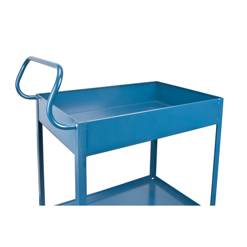 Chariots de service &agrave; bordure profonde, 2 Tiers, 24" la x 47" h x 36" p, Capacit&eacute; 1200 lb OSI Industrial Sales