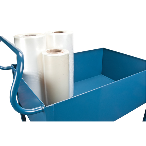Chariots de service &agrave; bordure profonde, 2 Tiers, 24" la x 47" h x 36" p, Capacit&eacute; 1200 lb OSI Industrial Sales