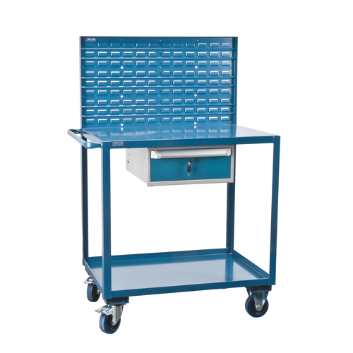 Chariots de service mobiles, 2 Tiers, 24" la x 57" h x 40" p, Capacit&eacute; 1200 lb OSI Industrial Sales