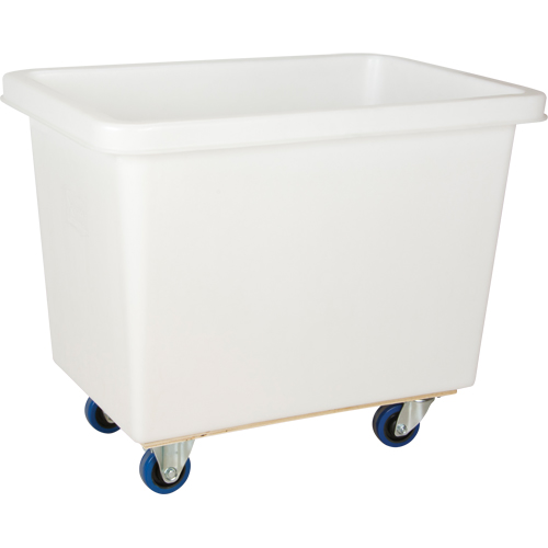 Tapered Wall Box Truck, White Polyethylene, 37" L x 26" W x 31" H, 9 cu. ft. Volume, 600 lbs. Capacity OSI Industrial Sales