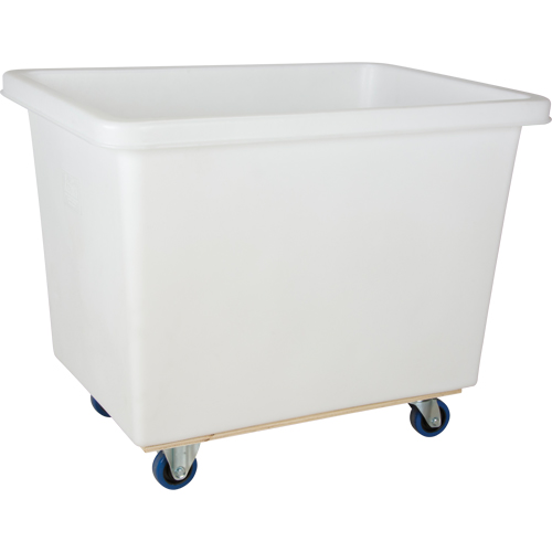 Tapered Wall Box Truck, White Polyethylene, 43" L x 30" W x 34" H, 16 cu. ft. Volume, 600 lbs. Capacity OSI Industrial Sales