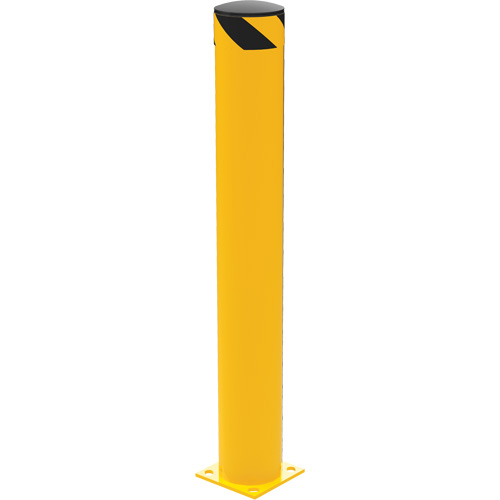 Butoir de s&eacute;curit&eacute;, Acier, 48" h x 6,5" la, Jaune OSI Industrial Sales