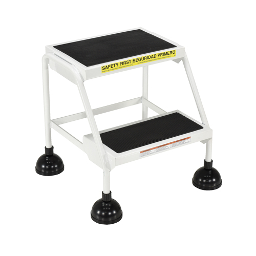 Stop-Step Ladders, 2 Steps, 16" Step Width, 18-9/16" Platform Height, Steel OSI Industrial Sales