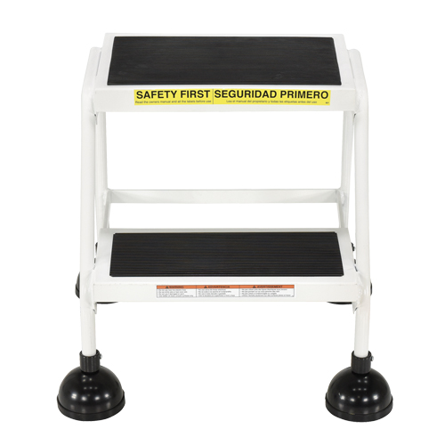 Stop-Step Ladders, 2 Steps, 16" Step Width, 18-9/16" Platform Height, Steel OSI Industrial Sales