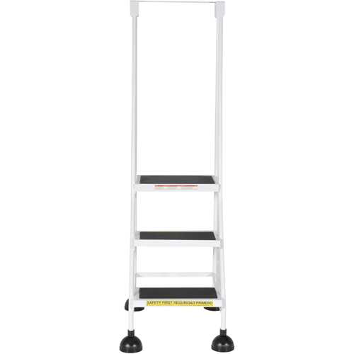 Stop-Step Ladders, 3 Steps, 16" Step Width, 28-11/16" Platform Height, Steel OSI Industrial Sales