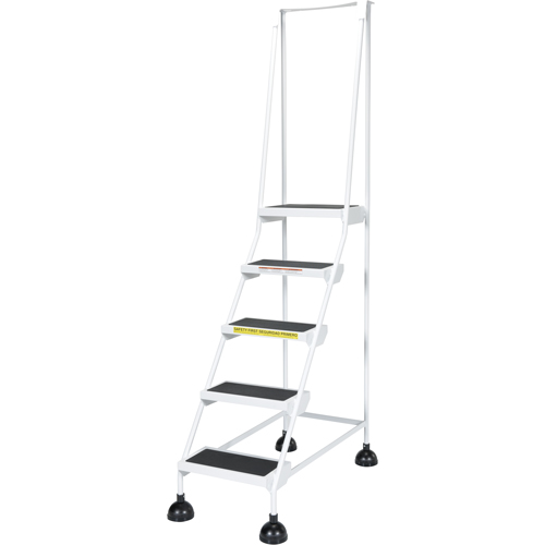 Light-Duty Stop-Step Ladders, 5 Steps, 16" Step Width, 47-11/16" Platform Height, Steel OSI Industrial Sales