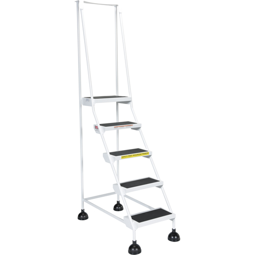 Light-Duty Stop-Step Ladders, 5 Steps, 16" Step Width, 47-11/16" Platform Height, Steel OSI Industrial Sales