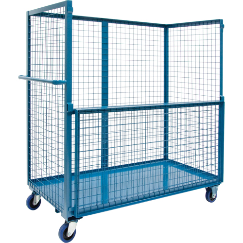 Chariot grillag&eacute; pour transport , Acier, 30" x 55" x 48", Capacit&eacute; 2400 lb OSI Industrial Sales