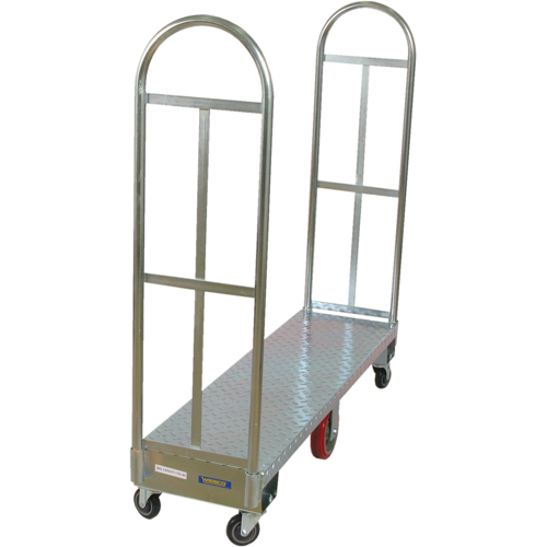 U-Boat Platform Truck, 60" L x 16" W, 1750 lbs. Capacity, Polyurethane Casters OSI Industrial Sales