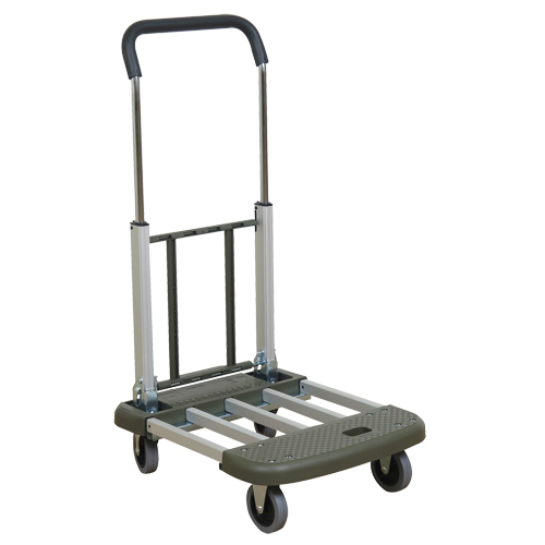 Telefolding Platform Truck, Aluminum, 330 lbs., 29-1/2" L x 17-1/2" W, 36-1/2" High OSI Industrial Sales