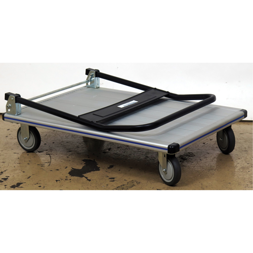 Chariot &agrave; plateforme avec poign&eacute;e pliante, Aluminium, 350 lb, 29" lo x 18-1/2" la, Hauteur 34-1/2" OSI Industrial Sales