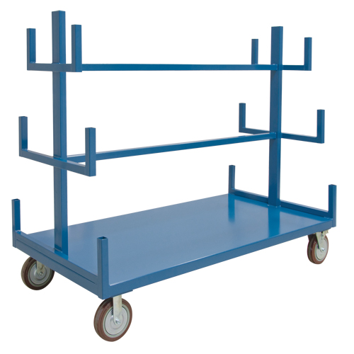 Support mobile pour tuyaux & barres, Acier, 48" la x 36" p x 60" h, Capacit&eacute; de 3000 lb OSI Industrial Sales