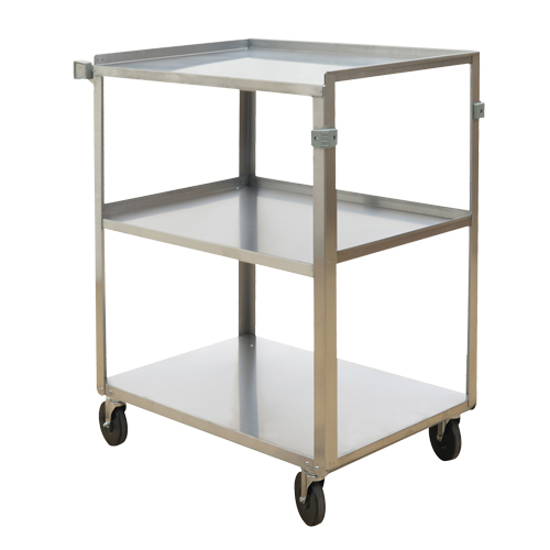 Shelf Carts, 3 Tiers, 18" W x 32" H x 27-3/8" D, 500 lbs. Capacity OSI Industrial Sales