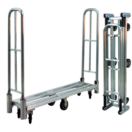 Aluminum U-Boat Folding Utility Cart, 16" W x 60" L, 1500 lbs. Cap., Polyurethane Wheels OSI Industrial Sales