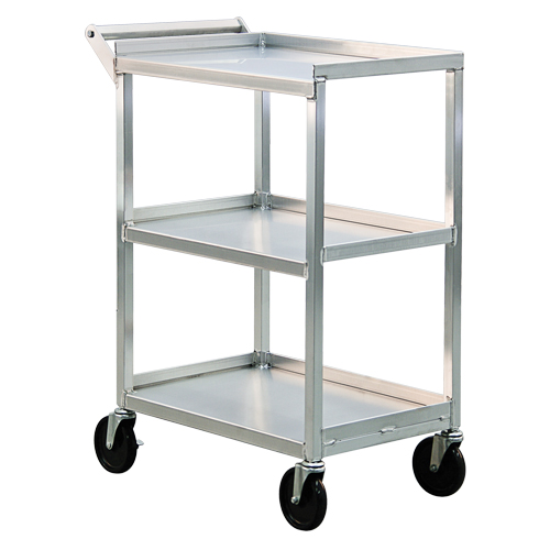 Utility Cart, 3 Tiers, 16-1/2" W x 39" H x 27-3/4" D, 350 lbs. Capacity OSI Industrial Sales