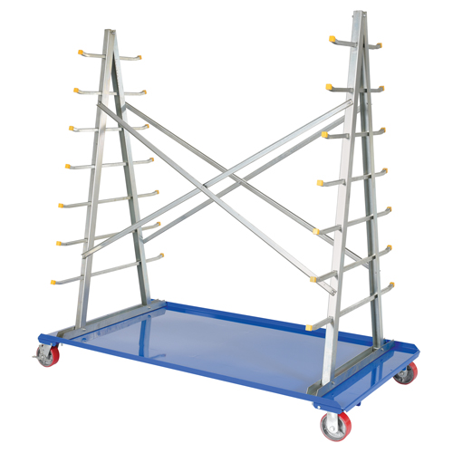 A-Frame Bar & Pipe Cart, Steel, 36-3/4" W x 73-3/4" D x 72-1/2" H, 2000 lbs. Capacity OSI Industrial Sales