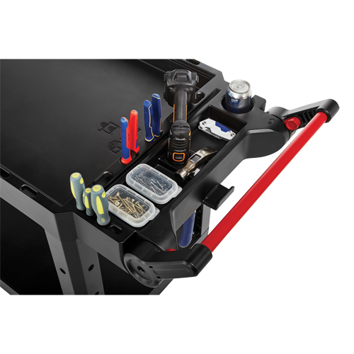 Heavy-Duty Adaptable Utility Cart, 2 Tiers, 17-3/4" x 36" x 46-1/5", 500 lbs. Capacity OSI Industrial Sales