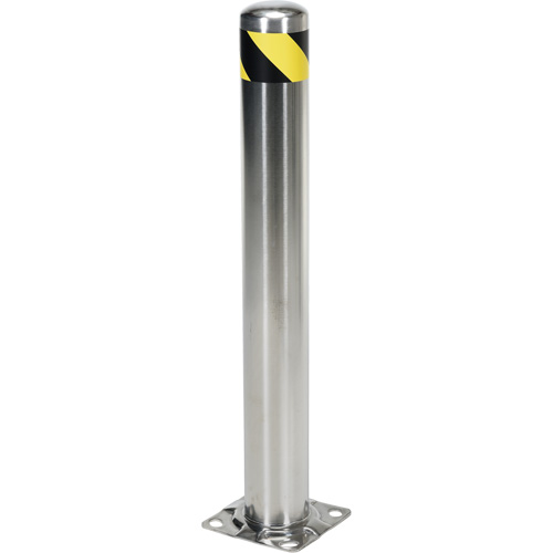 Butoir de s&eacute;curit&eacute;, Acier inoxydable, 36" h x 8" la, Argent OSI Industrial Sales
