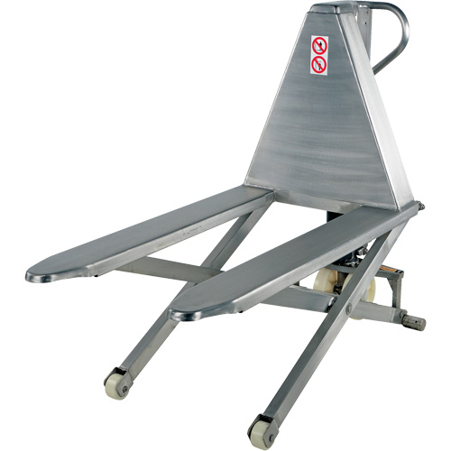 Pallet Lift Table, 45" L x 26-3/4" W, Stainless Steel, 2000 lbs. Capacity OSI Industrial Sales