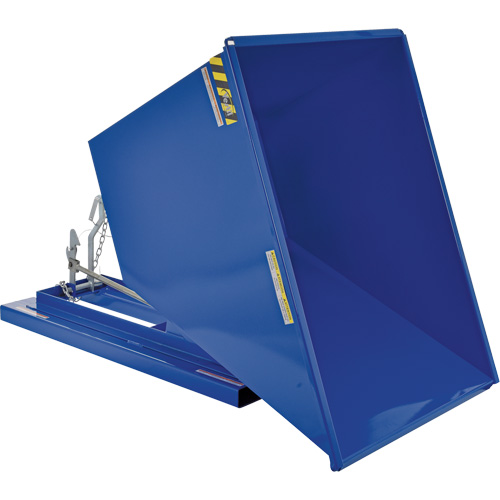Conteneur autobasculeur, Acier, 1 vg³, Bleu OSI Industrial Sales
