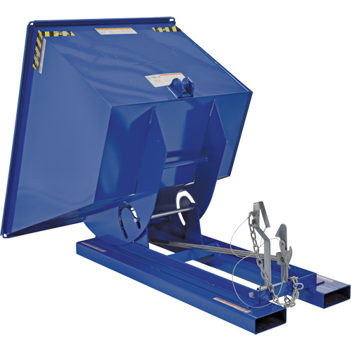 Conteneur autobasculeur, Acier, 1 vg³, Bleu OSI Industrial Sales