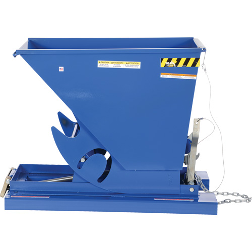 Conteneur autobasculeur, Acier, 1/3 vg³, Bleu OSI Industrial Sales