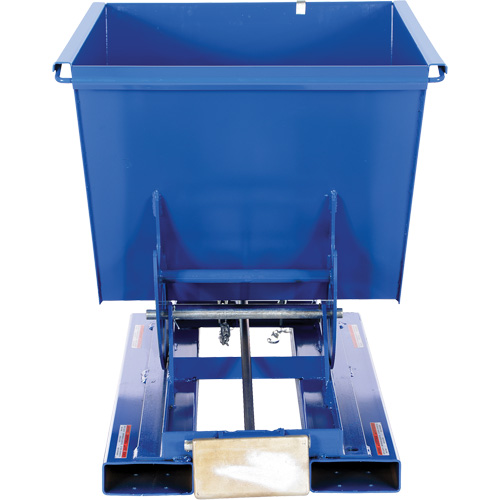 Conteneur autobasculeur, Acier, 1/2 vg³, Bleu OSI Industrial Sales