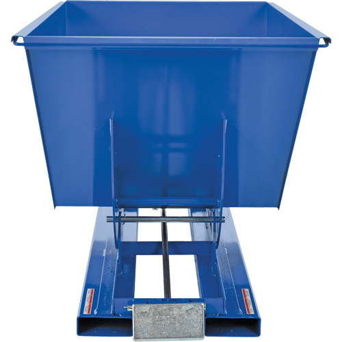 Conteneur autobasculeur, Acier, 1 vg³, Bleu OSI Industrial Sales