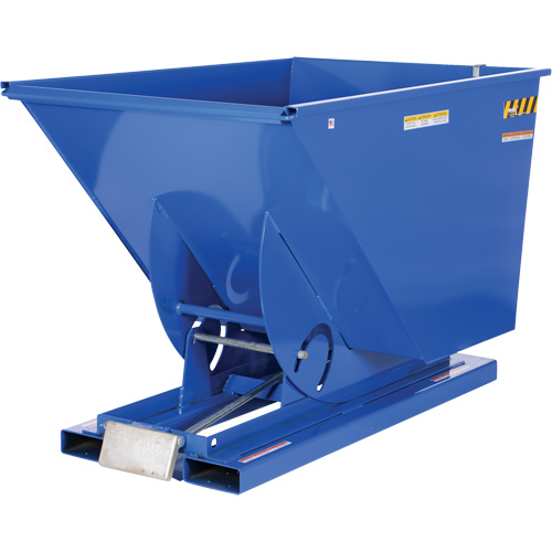 Conteneur autobasculeur, Acier, 1-1/2 vg³, Bleu OSI Industrial Sales