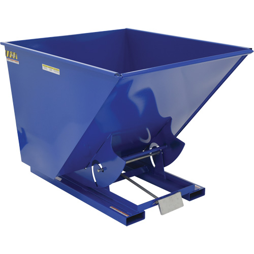 Conteneur autobasculeur, Acier, 2 vg³, Bleu OSI Industrial Sales