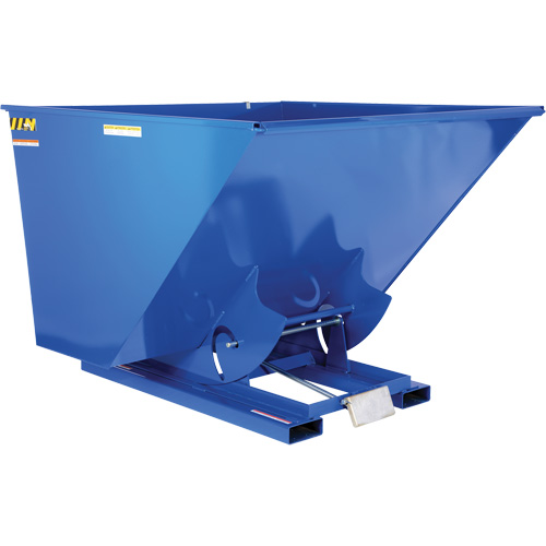 Conteneur autobasculeur, Acier, 2-1/2 vg³, Bleu OSI Industrial Sales