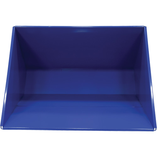 Conteneur autobasculeur, Acier, 3 vg³, Bleu OSI Industrial Sales