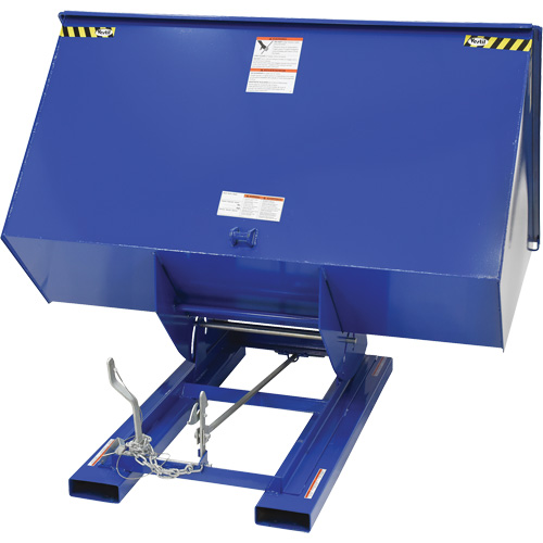 Conteneur autobasculeur, Acier, 3 vg³, Bleu OSI Industrial Sales