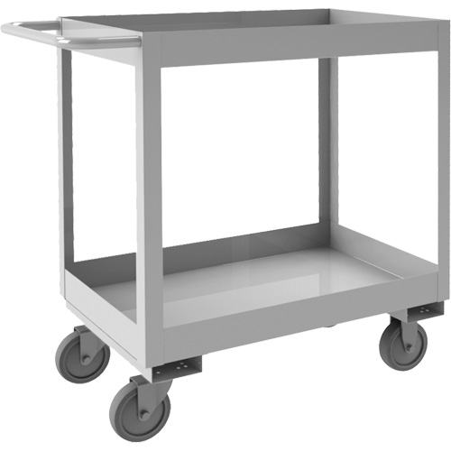 Chariot avec tablettes de calibre industriel, 2 Tiers, 16" la x 34" h x 36-7/16" p, Capacit&eacute; 600 lb OSI Industrial Sales