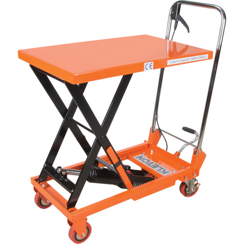 Hydraulic Scissor Lift Table, 27-1/2" L x 17-3/4" W, Steel, 330 lbs. Capacity OSI Industrial Sales