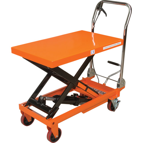 Hydraulic Scissor Lift Table, 32" L x 19-3/4" W, Steel, 660 lbs. Capacity OSI Industrial Sales